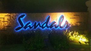 Sandals Sign