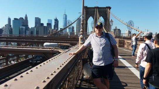 John on Brooklyn Bridge